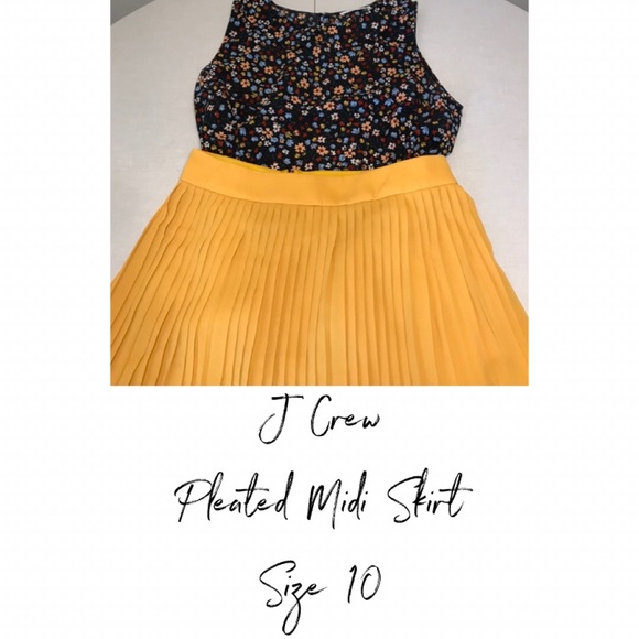 J. Crew Dresses & Skirts - J Crew Pleated Midi Skirt Size 10 J. Crew Dresses & Skirts - J Crew Pleated Midi Skirt Size 10